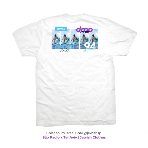 Camiseta Tel Aviv x São Paulo - Jewish camiseta judaica jewish drop